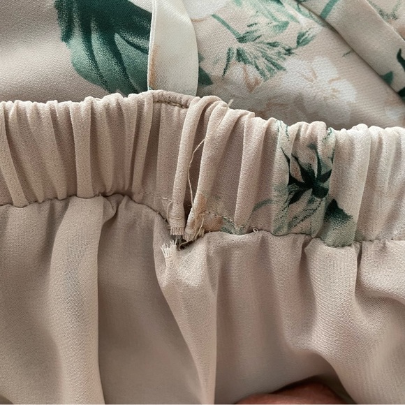 NWT Show Me Your Mumu Amanda Maxi Dress Floral Bouquet Toss Cream Tan‎ Small - Picture 8 of 9